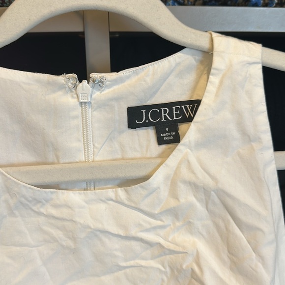 J Crew white sleeveless drop waist dress size 4 - Picture 2 of 3